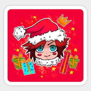 Kingdom Hearts 3 Chibi Christmas Sora Sticker